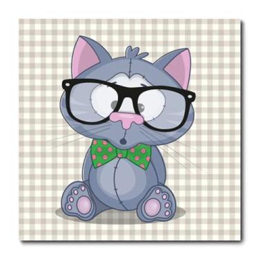 Imagem de Placa Decorativa - Gatinho Infantil - 0898plmk - Allodi
