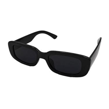 Imagem de Óculos De Sol Retrô Vintage moda Unissex Retangular Blogueira - HHW, P