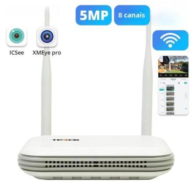 Imagem de 5MP WiFi NVR 8CH 3MP 4CH H.265 Gravador De Vídeo Em Rede Sem Fio Câmer