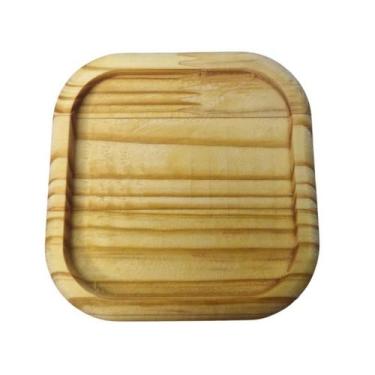 Imagem de Bandeja De Madeira Quadrada Presente E Decoração - Meta Atacado