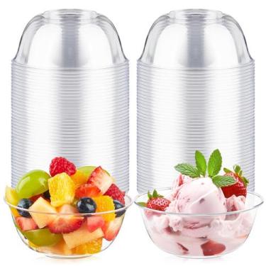 Imagem de Taças de plástico Qeirudu 300ml Small Clear, 60 unidades descartáveis