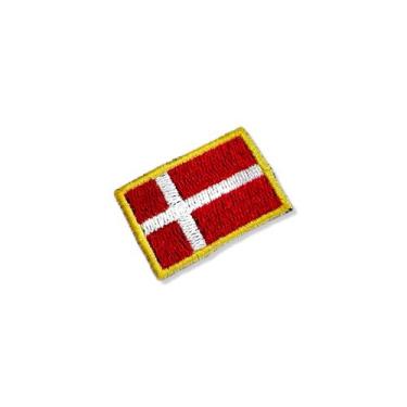 Imagem de BP0073-031 Bandeira Dinamarca Patch Bordado 3,8x2,5cm - BR44