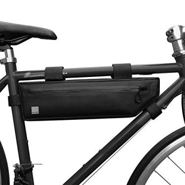 Imagem de Domary Bolsa com estrutura de bicicleta Bolsa para bicicleta impermeável Bolsa para bicicleta em triângulo Bolsa para bicicleta sob o tubo Bolsa com estrutura frontal Bolsa para bicicleta de estrada