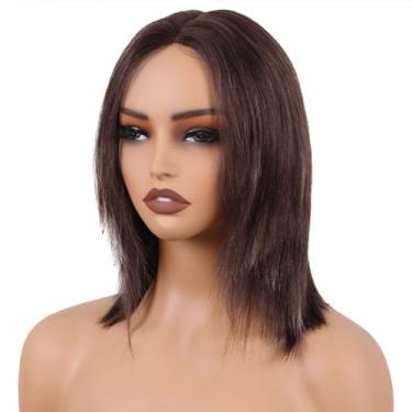 Imagem de ManeMajesty Peruca de cabelo humano Ombre Lace Front Wear and Go Perucas sem cola cabelo humano pré-arrancado pré-cortado HD Lace Wig densidade 180 camadas perucas retas 30.5 cm FS4/27