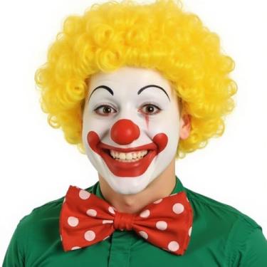 Imagem de Pacote com 2 perucas afro engraçadas de palhaço encaracolado, perucas arco-íris, peruca colorida de palhaço, peruca afro louca, tema discoteca dos anos 70 e 80 para jovens, adultos, mulheres, homens