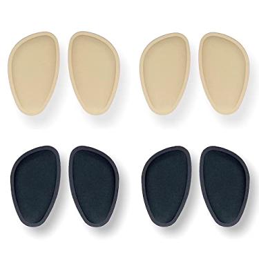 Imagem de CB 4 pares de almofadas de metatarso para o antepé, palmilhas de enchimento de esponja, sapatos muito grandes, alívio da dor nos pés, para homens e mulheres, sapatos infantis, estilo B-sem adesivo