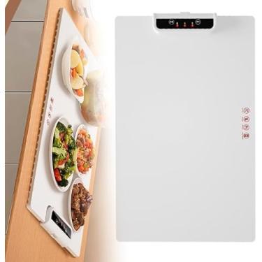 Imagem de Aquecimento Elétrico De Alimentos, Placemat De Placa Quente Para Aquecedor De Alimentos Com Painel De Toque, Prato De Aquecimento De Alimentos Com Controle De Temperatura Ajustável Para Pra