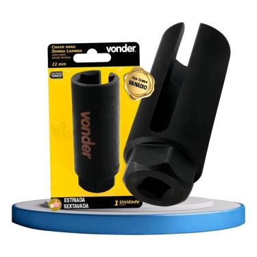 Imagem de 2X Chave Soquete Sonda Lambda Sextavada Aberta Estriada 22Mm