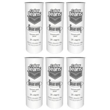Imagem de Tinta Tecido Corante  6U  Color Jeans Tintol Guarany Preto