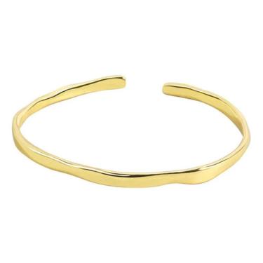 Imagem de Bracelete Dourado Torcido Folheado Ouro 18K Luxo Classico
