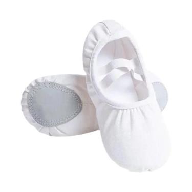 Imagem de Sapatilhas De Balé Para Meninas, Sola Macia, Lona, Sapatos De Dança Pa