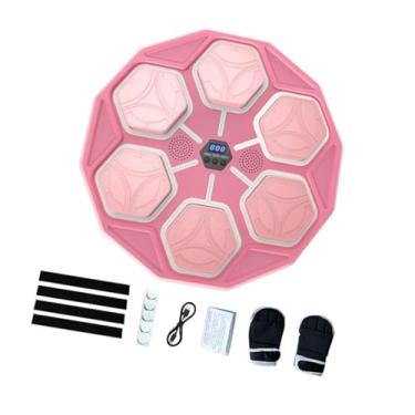 Imagem de simhoa Smart Boxing Machine Wall Target Punching Pad Agility Training com Luvas para Kickboxing, Rosa