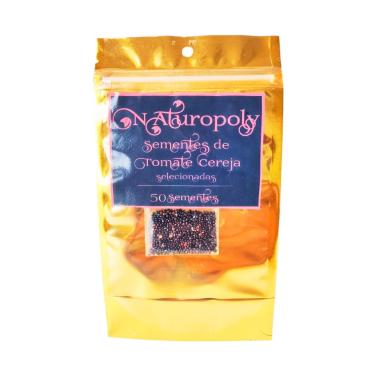 Imagem de 50 Sementes Tomate Cereja Selecionadas Premium Alta Germinação Horta Jardim Vaso Naturopoly