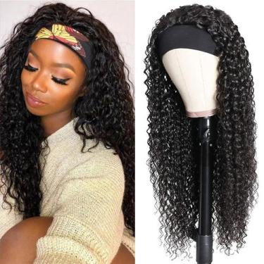 Imagem de Peruca com faixa de cabeça Bellarayine Deep Wave 150% Density 22"