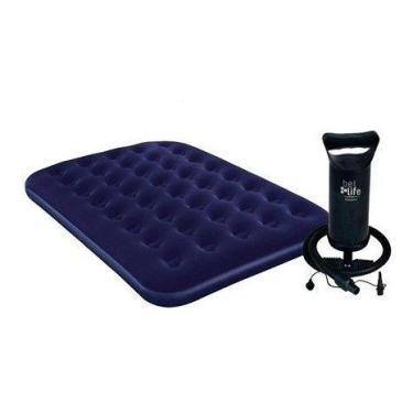 Imagem de Colchão Inflável Casal Camping Praia Multiuso Mais Bomba De AR - Comfo