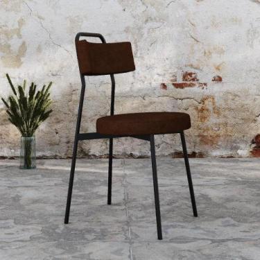 Imagem de Cadeira de Jantar Stout Revestimento Sintético Est.Preta - Metalig