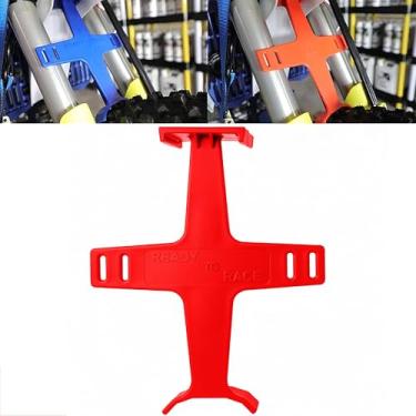 Imagem de PRO CAKEN Suporte De Plástico Para Garfo Motocicleta Universal 10,6" A Maioria Das Motocicletas E Acessórios Motos Trilha - Vermelho