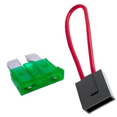 Imagem de Kit 100 Porta Fusível Lâmina Com Fio 2,5mm e 100 Fusíveis Misto Variad