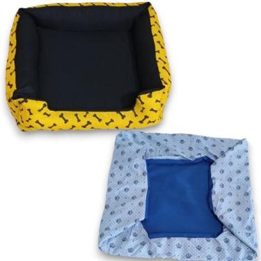 Imagem de cama pet cachorro médio caminha macia confortavavel e resistente com c