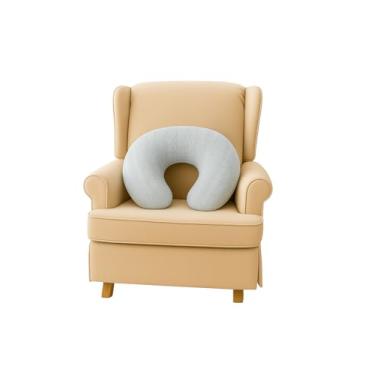 Imagem de Almofada Para Amamentação Em Tricot Macia Confortável Apoio Ergonômico Para Amamentar Bebê (Areia)