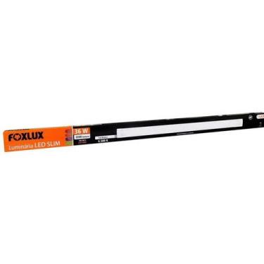 Imagem de Luminária LED Slim 36W 6500K Bivolt Completa Foxlux, Bivolt