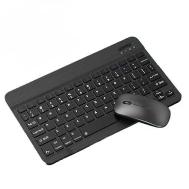 Imagem de Kit Teclado E Mouse Bluetooth 5.2 Compatível (preto)