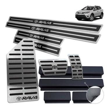 Imagem de Soleira Pedaleira Descanso Rav4 2001 A 2012 Preto Alto R.