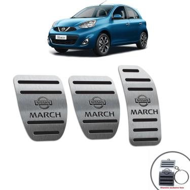 Imagem de Pedaleiras Nissan March 2012/2020 Manual Preto