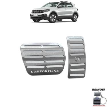 Imagem de Pedaleiras Automático T-Cross Comfortline Gravação em Prata