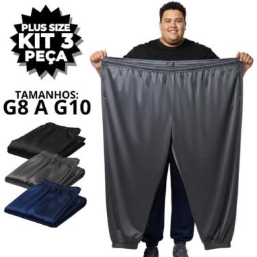 Imagem de Kit 3 Calça Plus Size Masculina Esporte Academia G8 e G10 - Mvl Store,