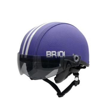 Imagem de Capacete coquinho scooter elétrica bike roxo viseira