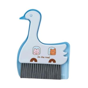 Imagem de Generic Mini escova de limpeza de vassoura e pá de lixo, ferramentas portáteis e fofas para limpeza de mesa, vassoura para teclado de mesa para casa, Azul