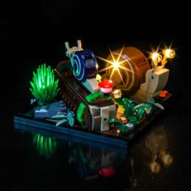 Imagem de Hilighting Upgraded Led Light Kit Compatible with Lego Friendly Snails Building Set, Lights Decoration Compatible with Lego 40788 (Model Not Included)