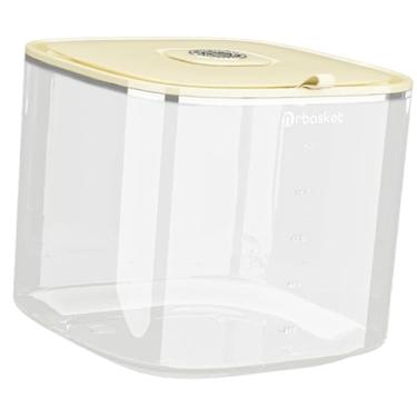 Imagem de Generic Dispensador de arroz Caixa de armazenamento de arroz selada com copo medidor Recipiente para alimentos secos Recipiente para grãos para de, S