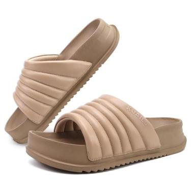 Imagem de Sandálias femininas KuaiLu Arch Support, ortopédicas, bege, tamanho 39