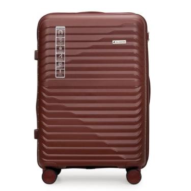 Imagem de Mala Grande 32kg Viagem em Polipropileno Anti Impacto Zíper Anti Furto Rodas 360º - Portland - Allabard