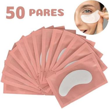 Imagem de 50 Pares Protetor Pálpebra Gel Alongamento Cílios Patch Pad