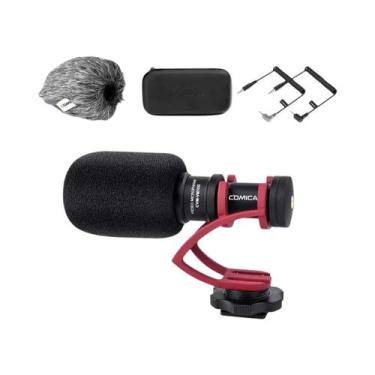 Imagem de Microfone Shotgun Profissional Comica CVM-VM10II Com Suporte Antichoqu