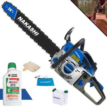 Imagem de Motorsserra Motosserra Motor Serra Nakashi NCS550 À Gasolina 2T 54,6cc