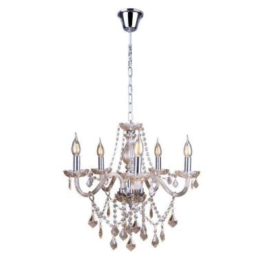 Imagem de Lustre Candelabro Cristal Legítimo France Nice 5 Braços E14 - Esquilos