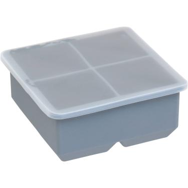 Imagem de Forma de Gelo com Tampa Silicone 5x11x11cm Cinza