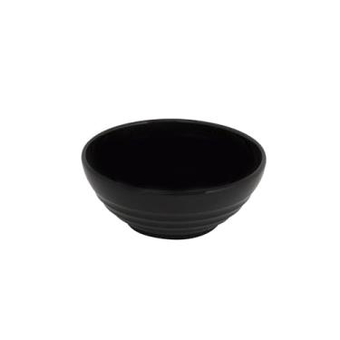 Imagem de Bowl Oriental Redonda 500ml Preta em Plástico Não Quebra Linha Profissional Cook Linha Premium