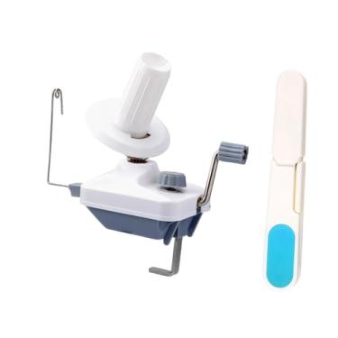 Imagem de UGPLM Enrolador de fios pequeno organizador de fios para casa com alça porta- enrolador de lã máquina de enrolar para estúdio