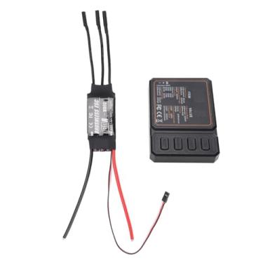 Imagem de Luocute Controlador de Velocidade Eletrônico Sem Escova, Função de Proteção Múltipla 80A ESC para Helicóptero RC Com Material ABS, para Entusiastas do Modelo