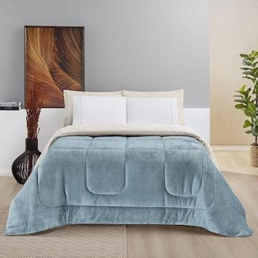 Imagem de Coberdrom Sherpa E Flannel Everest Queen Manta Alta 150g 01 Peça - Qua