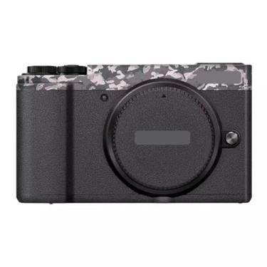 Imagem de GX9 Película para Câmera Adesivo Anti-Riscos Película Protetora de Vinil Capa Decalques para Panasonic Lumix GX9 (Camuflagem de Campo + Couro Preto)