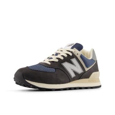 Imagem de New Balance Tênis unissex adulto 574 V2, Cimento preto/cinza ardósia, 11.5 Wide Women/10 Men