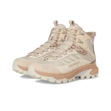 Imagem de Merrell Bota feminina Moab Speed 2 Thermo Mid impermeável para caminhada, Nougat, 35