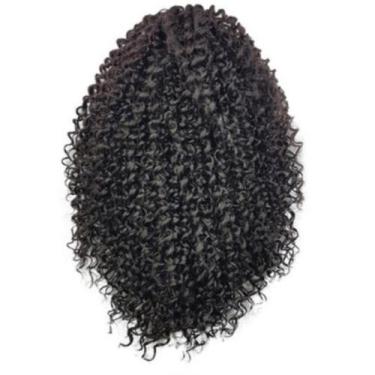 Imagem de Aplique Rabo De Cavalo Cacheado Curto 45cm Fibra Orgânica - mhair, cas