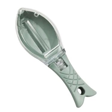 Imagem de Removedor de escamas de peixe, ferramenta de raspagem de escamas de peixe, ferramenta de descalcificação de peixe, ferramenta raspadora, kit de limpeza de peixe com tampa para casa, cozinha, mercado